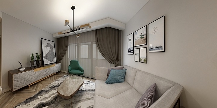 吴清林-黑白灰-滨江天地-装修设计方案