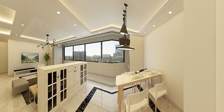 极木空间设计室冯-新繁东湖郡-装修设计方案