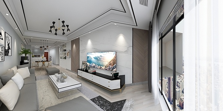 LinXiaohai-现代黑白灰-装修设计方案