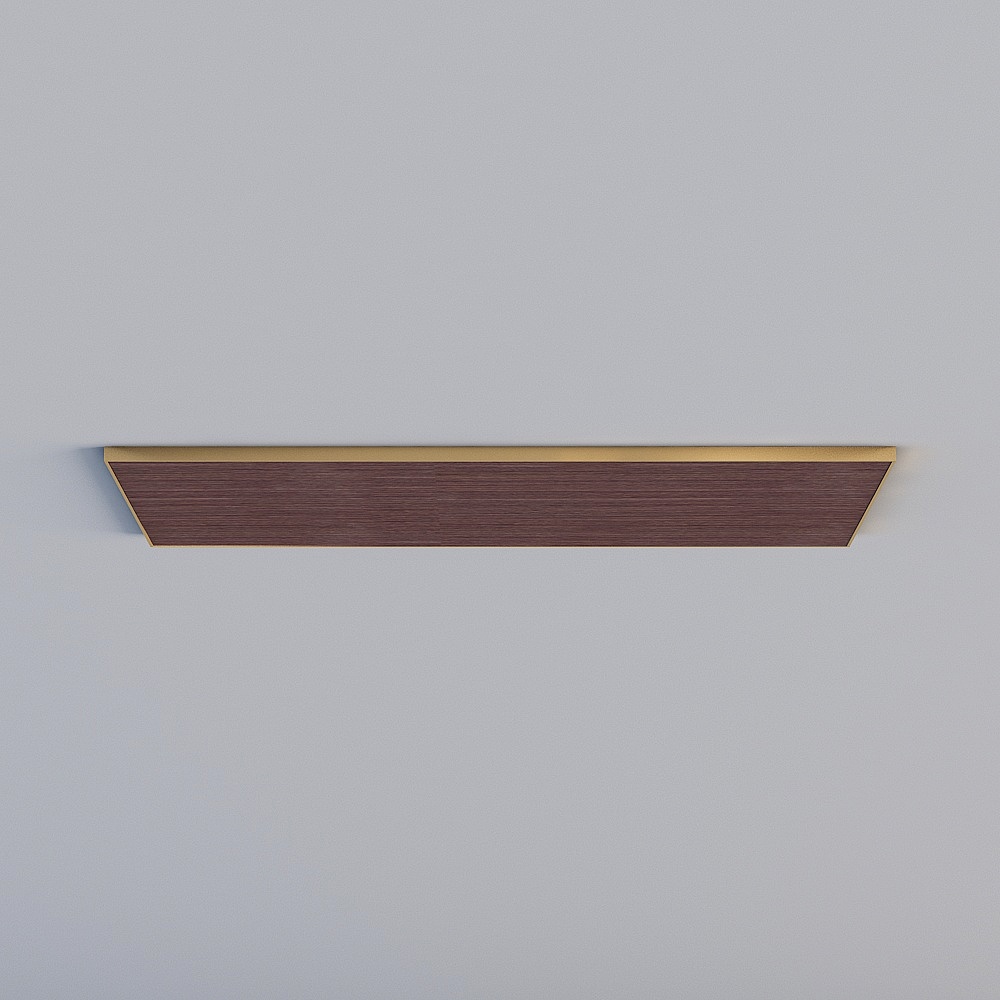 大板模型6001200深木纹金3D模型