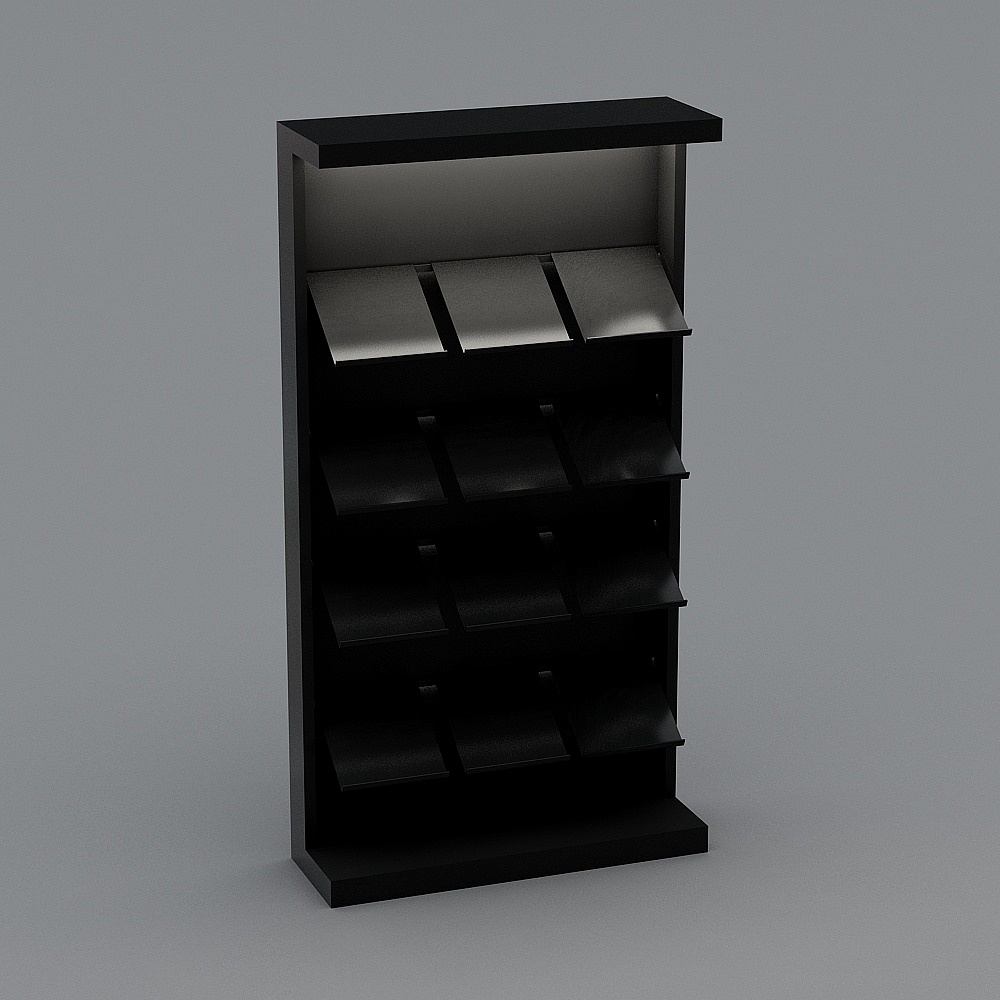 黑色鞋架3D模型