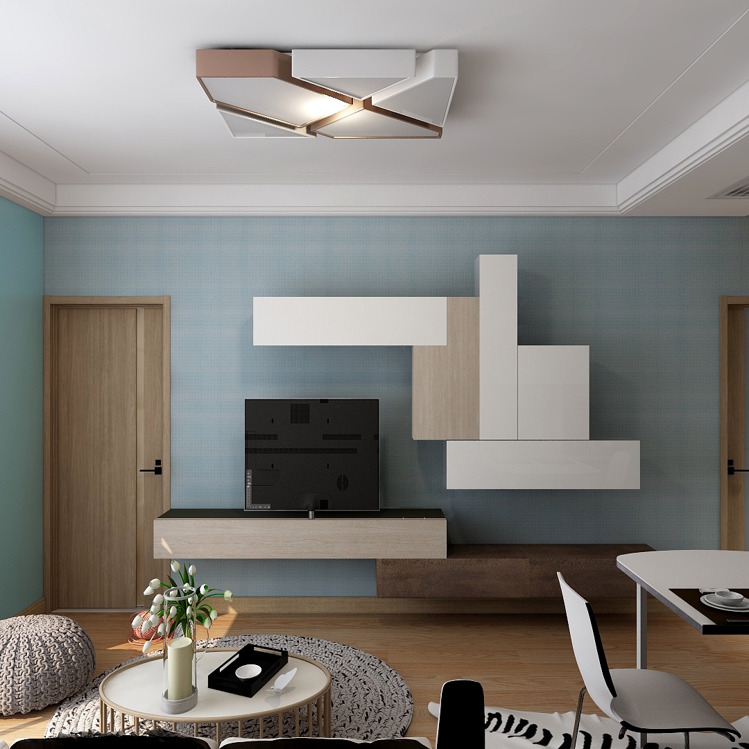 茗然欧派设计-43方现代北欧一居装修效果图