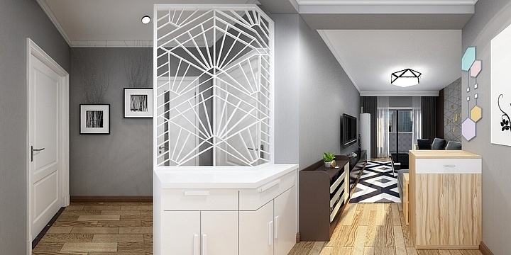 青岛品味人生装饰-丹山样板房效果图-装修设计方案