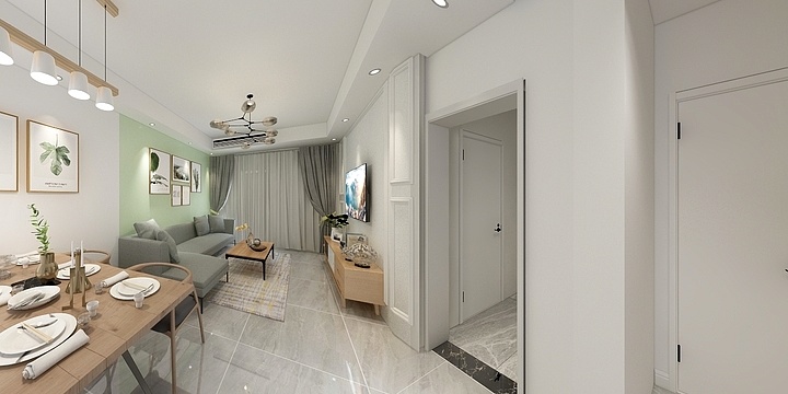 源筑设计周世杰-联发欣悦北欧80平-装修设计方案