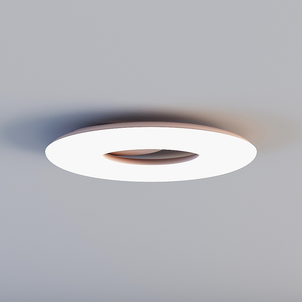 五光十色-现代卧室灯-吸顶灯-A WX52189-500圆 咖啡3D模型