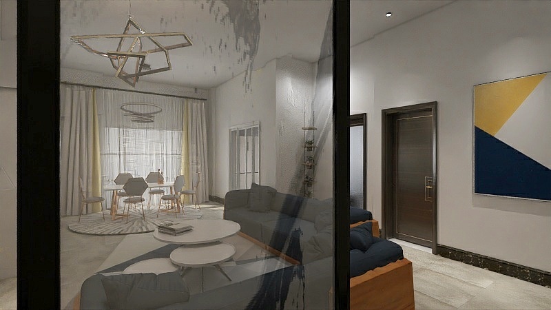 王海潇-莱茵美墅独栋B-1F-装修设计方案