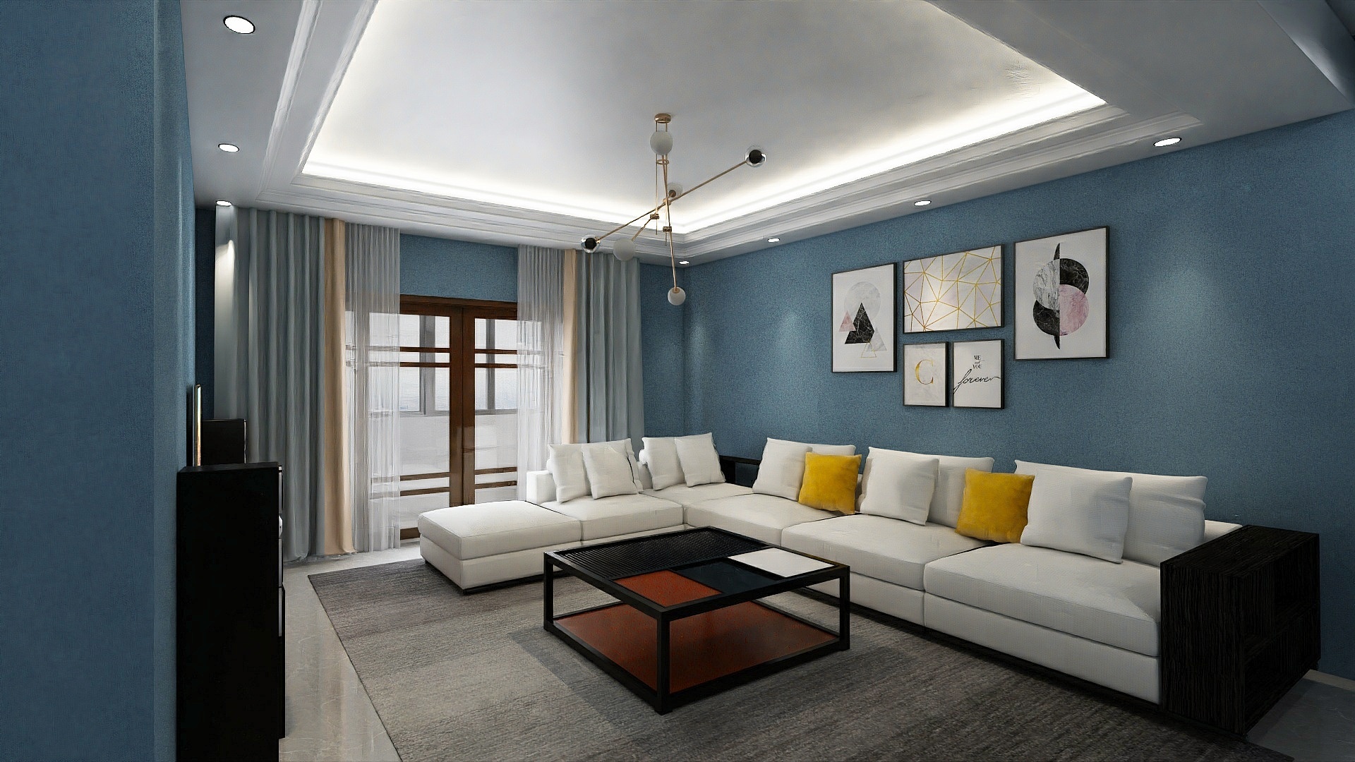 乐晨-太原星河湾201.00㎡C1户型4室4厅2卫1厨-装修设计方案