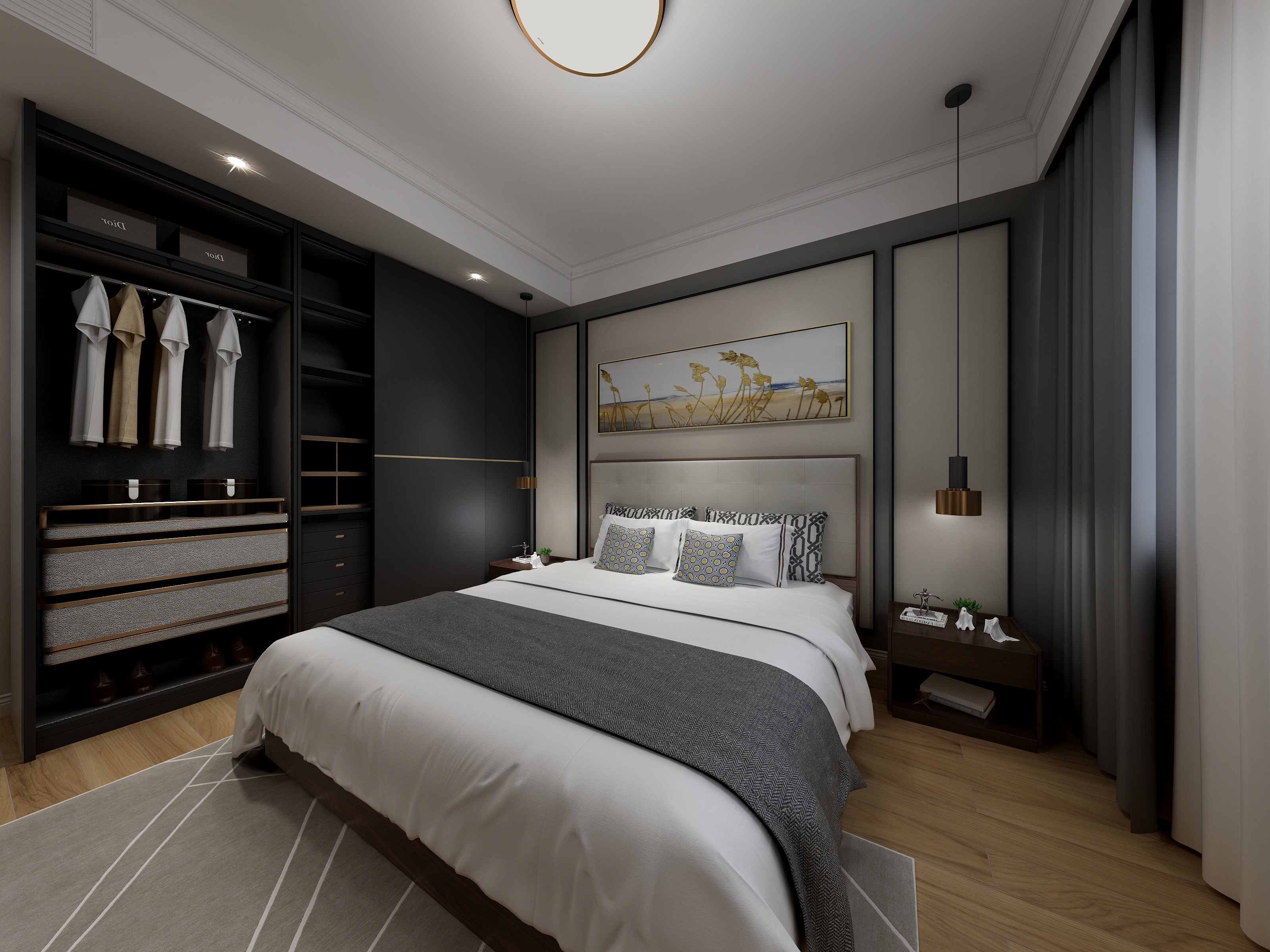 黄梅-滟澜洲|朗悦里|102.2|北欧-装修设计方案