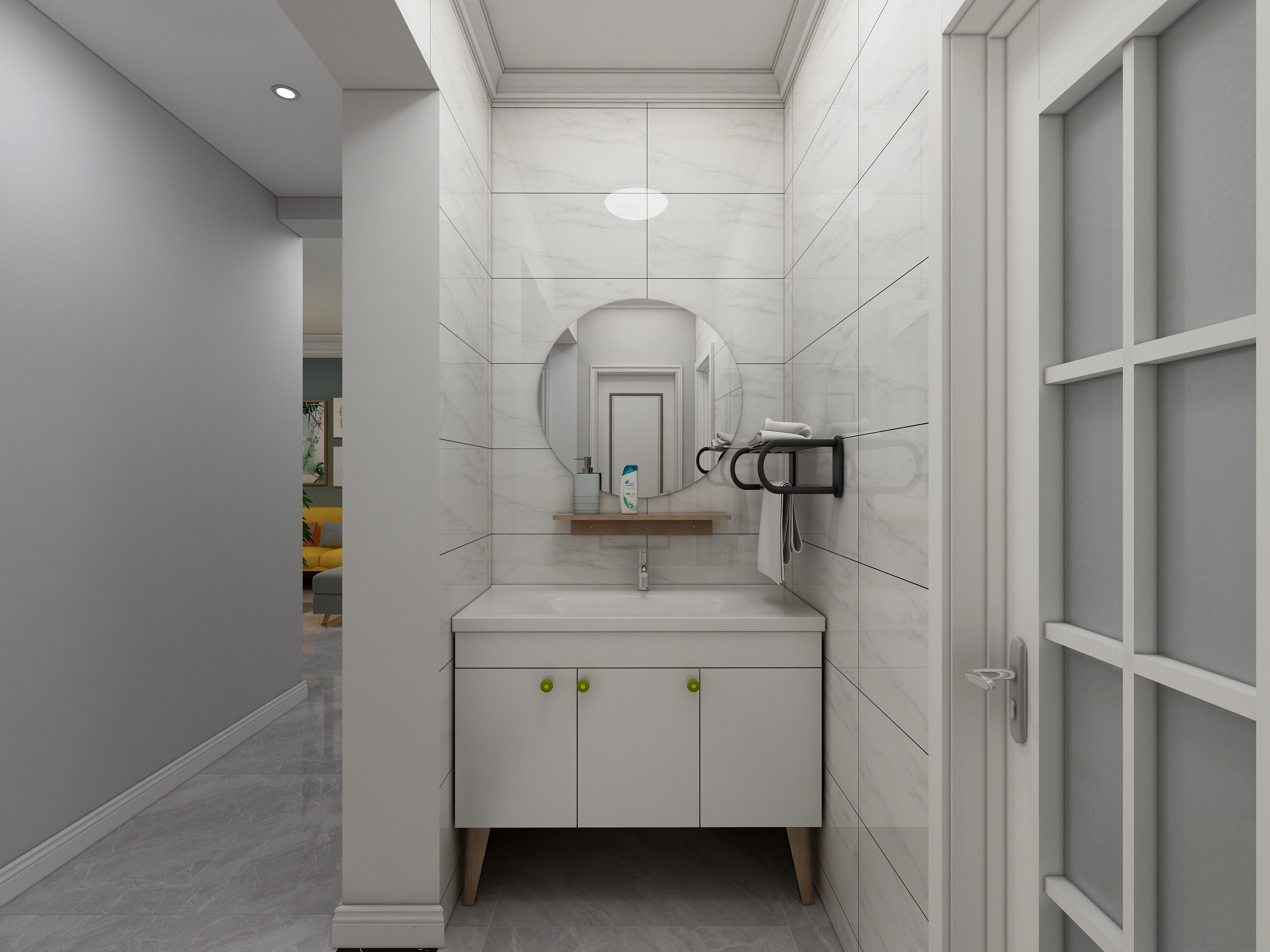 宫高宇-88方北欧三居装修效果图