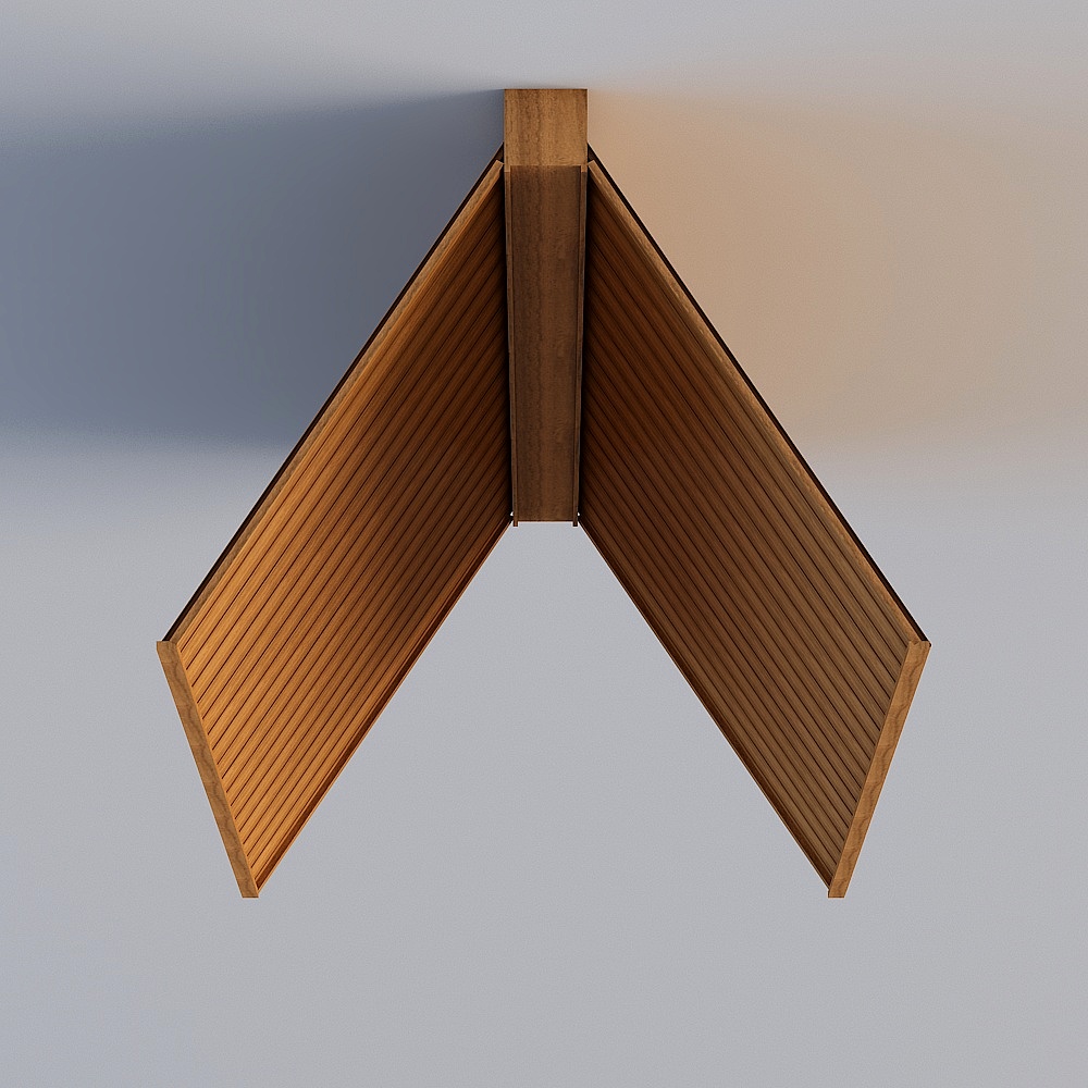 人字顶3D模型