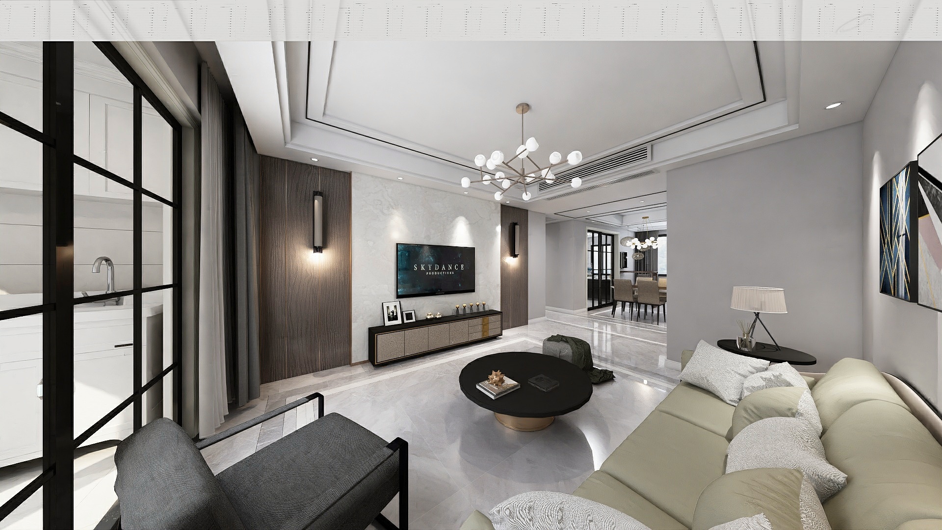 吕正坤-北辰装饰-LZK-香山润园现代风格设计-装修设计方案