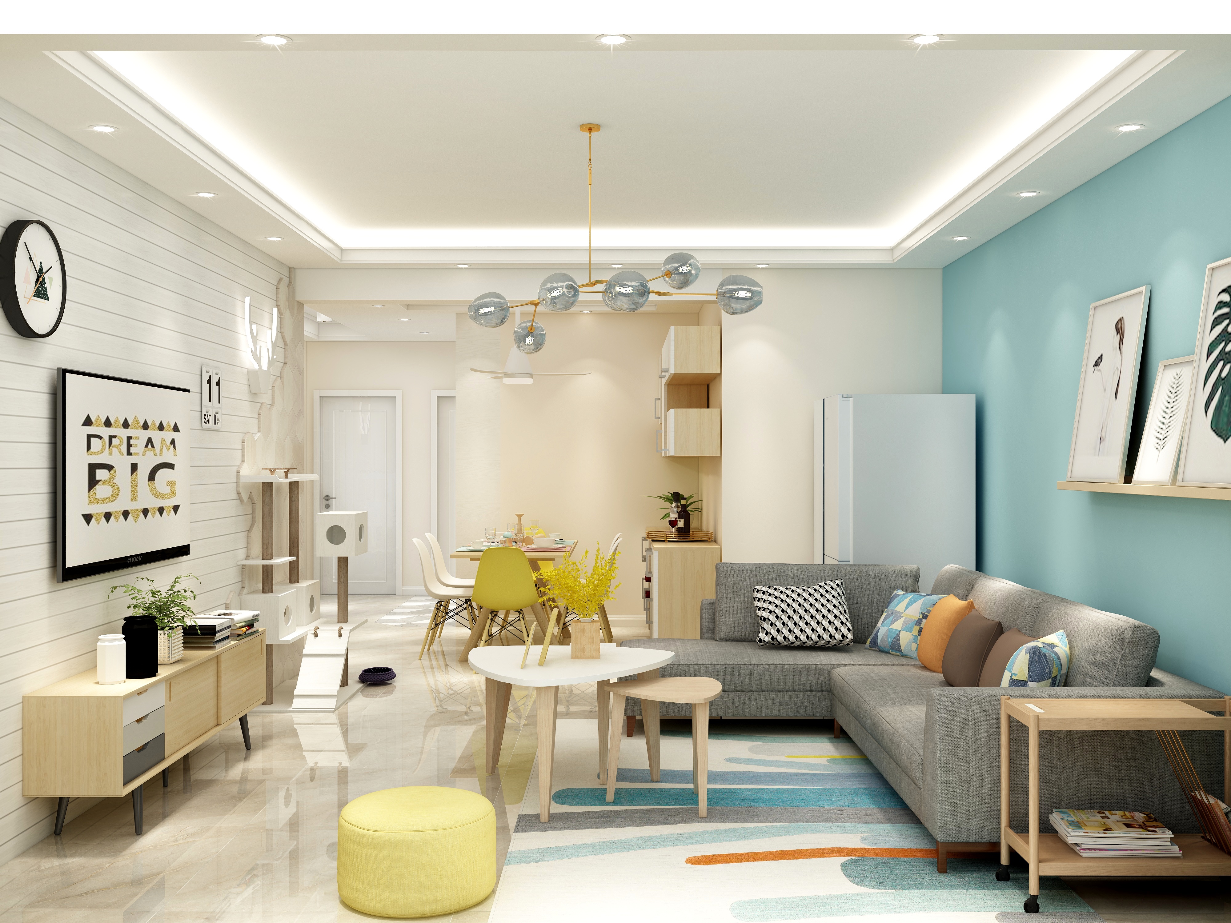 庄育霖-北欧-廊坊大厂耀华佳苑装修效果图