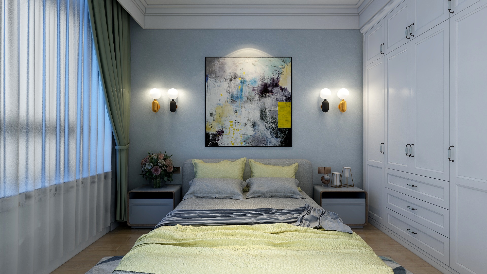 路婵-溪景园张一上效果图-装修设计方案