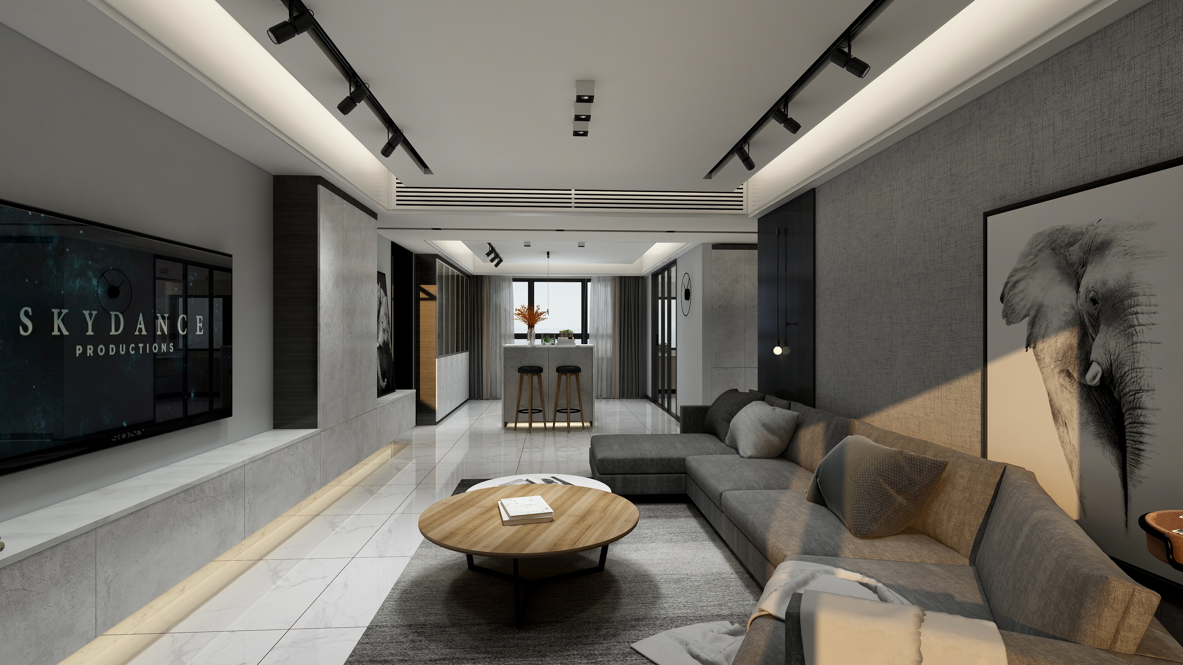 连瑞雪-《极简灰》装修效果图