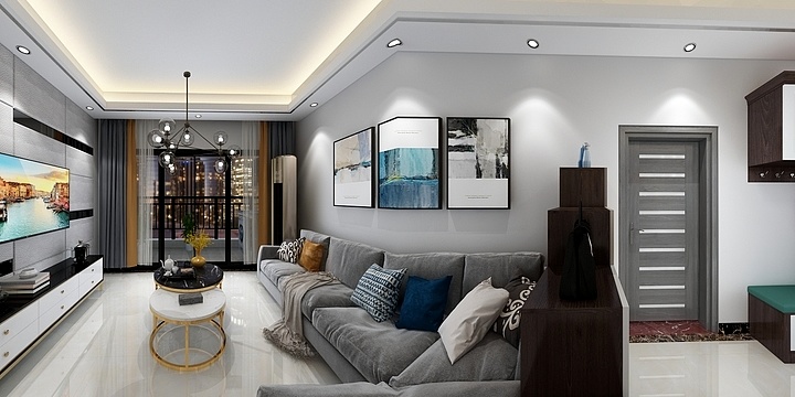 原木家具设计-天马河壹号B3-803-(方案2）-装修设计方案