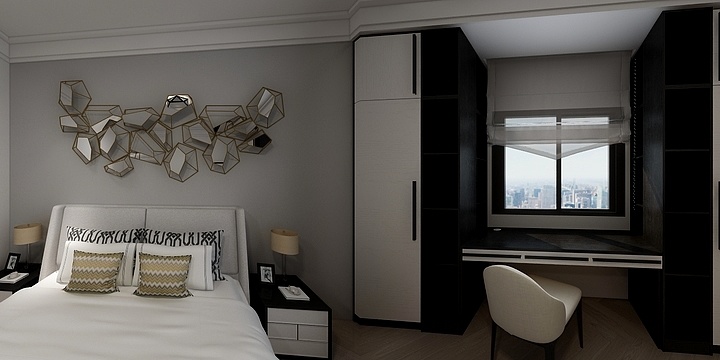 共振设计崔-次卧-装修设计方案