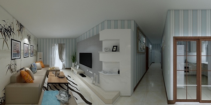 王辉-金地·魏武宸章125.00㎡E1户型4室2厅2卫1厨-装修设计方案