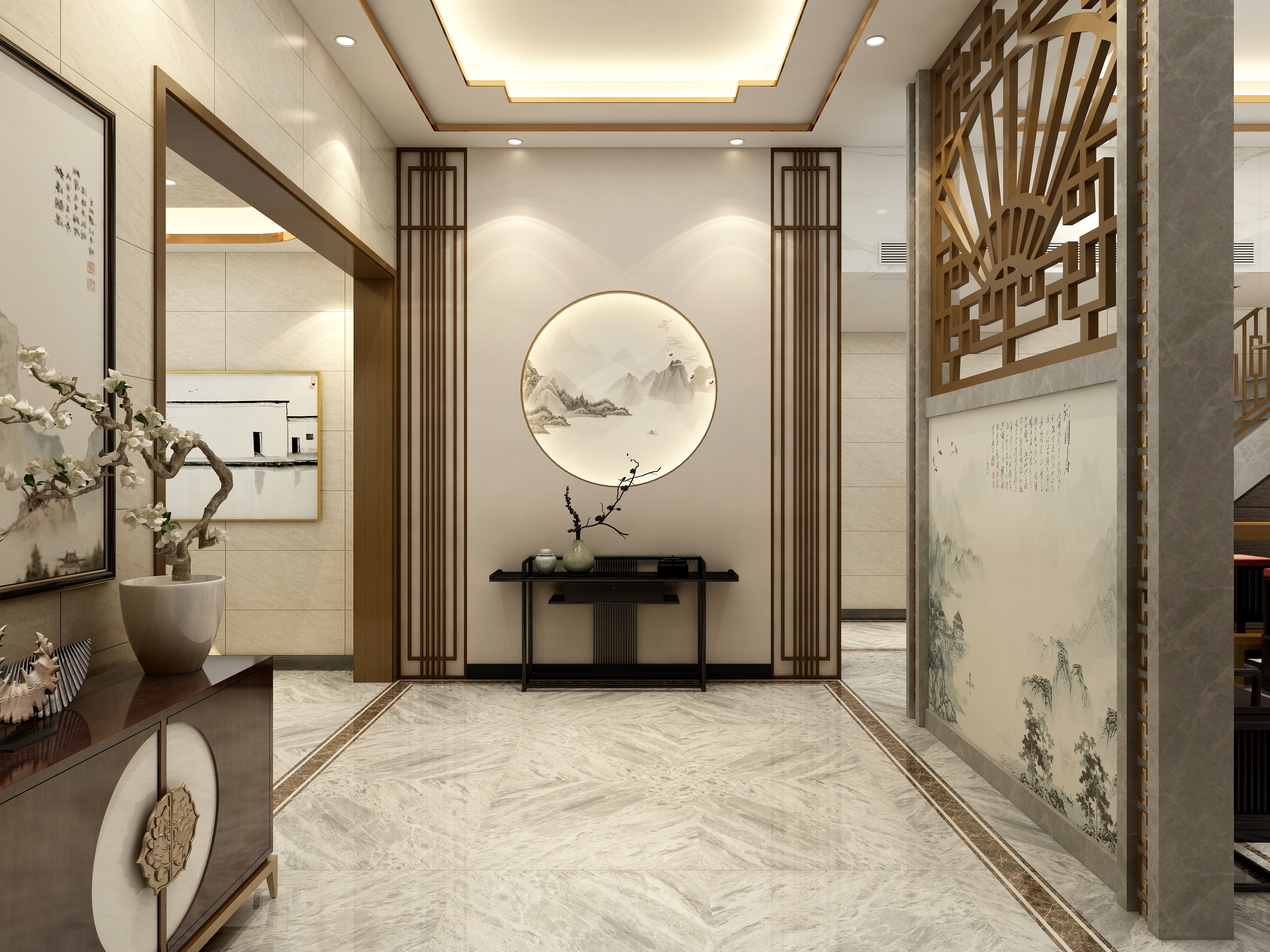 一柒设计-新中式复式250平-副本-副本-装修设计方案