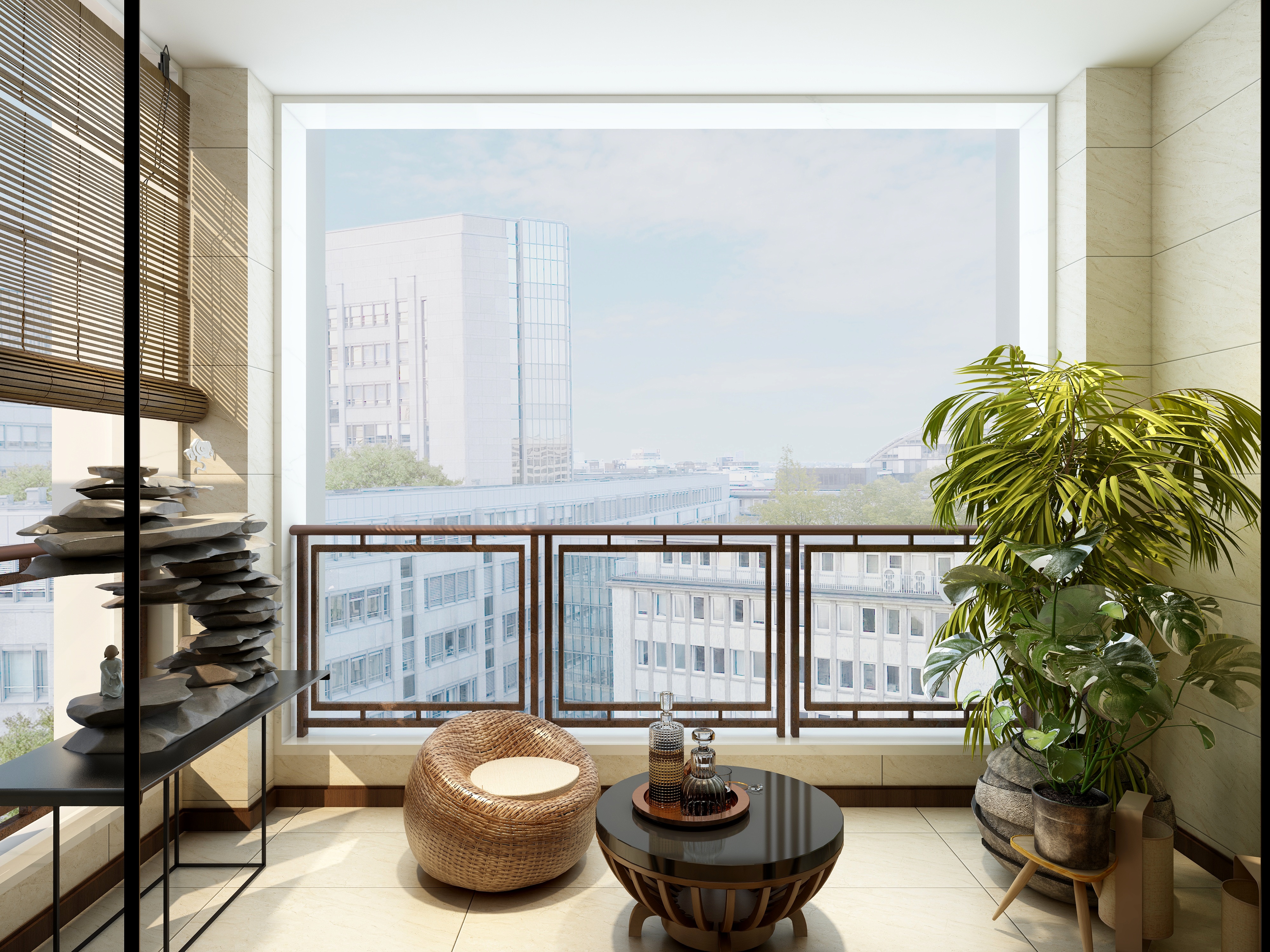 湛智华-新中式复式250平装修效果图