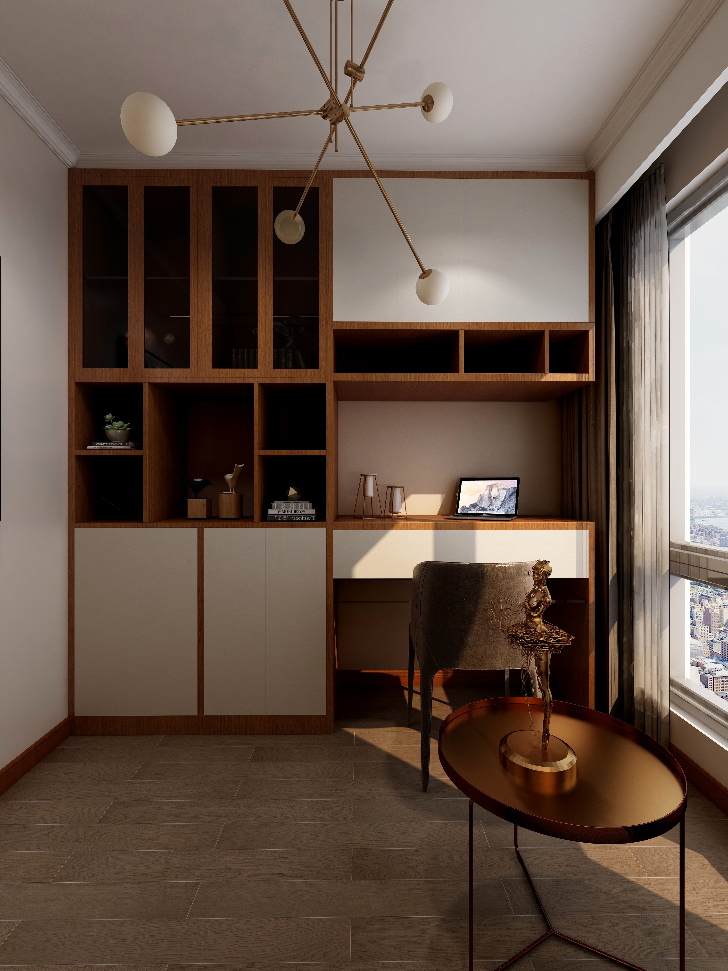 Eve黄nmEX-113方现代两居装修效果图