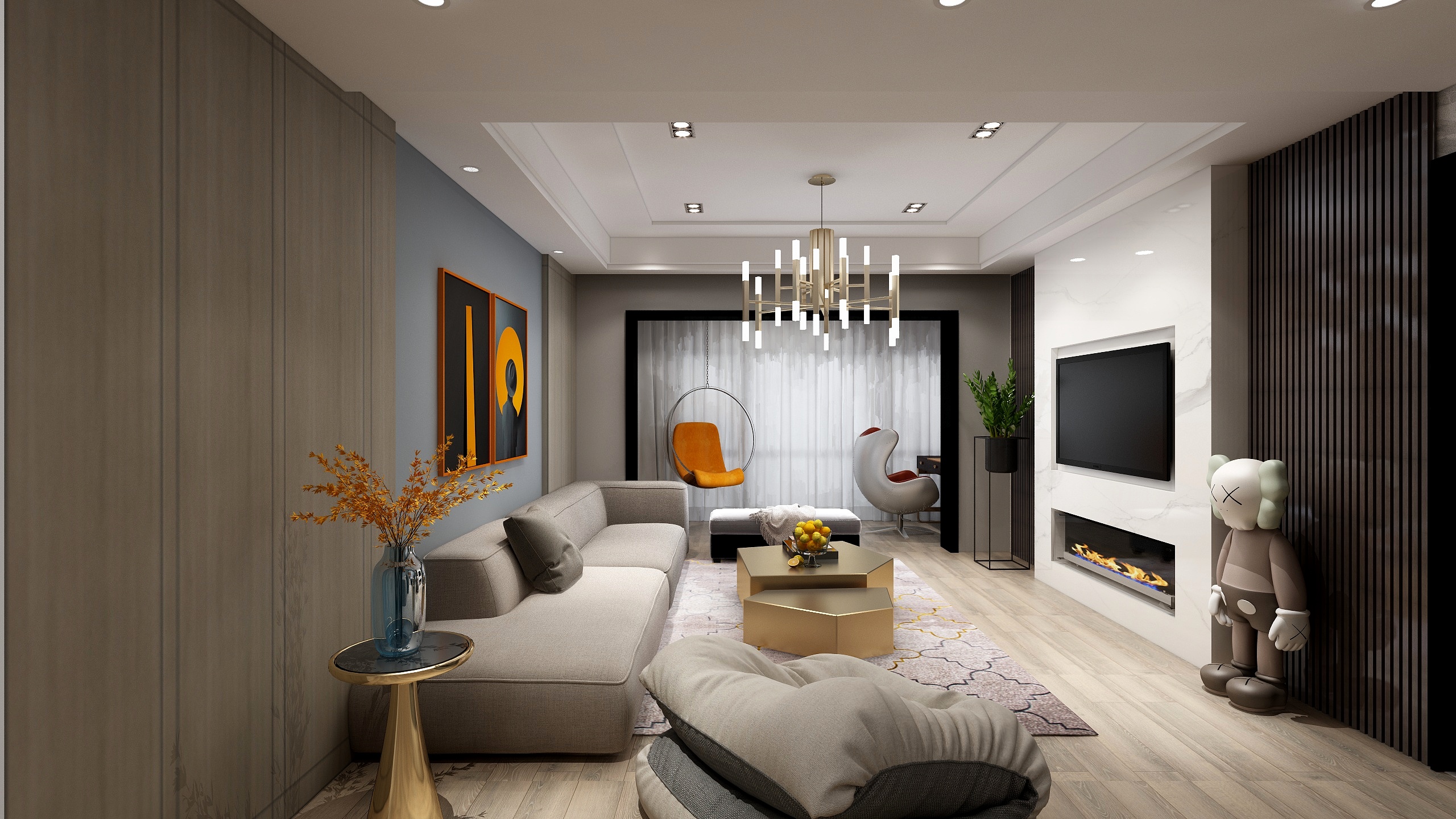 HyfDesignStudioDjmiOGwQxjUGh-理想城现代爱马仕橙-装修设计方案