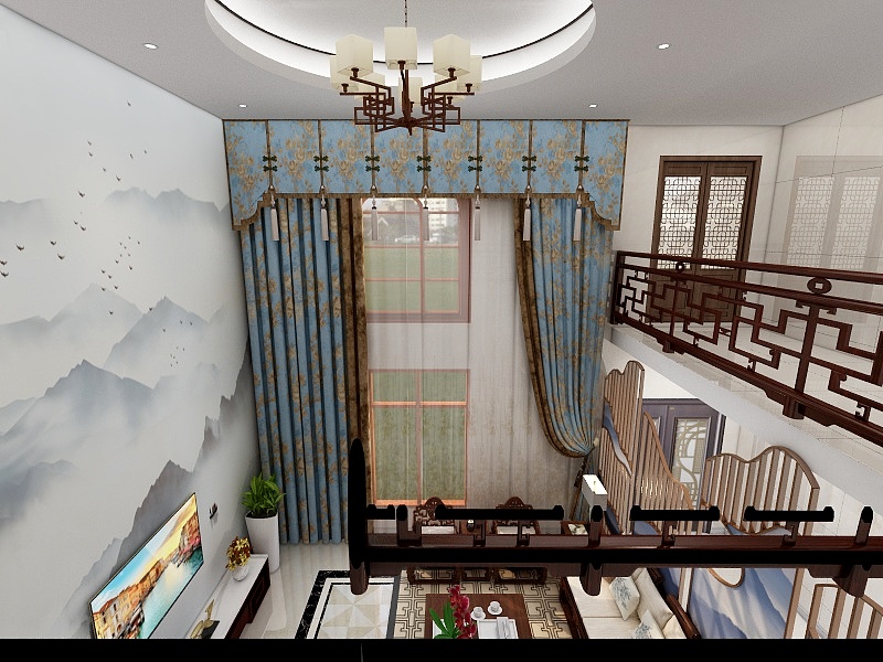 风向标窗帘周超庭-槐树下李总-装修设计方案