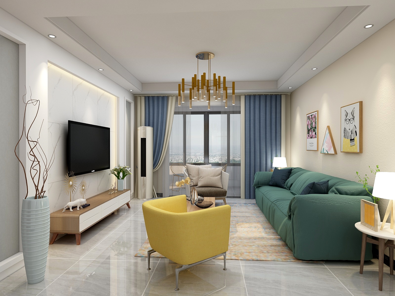 秋千上的前缀-盈翠半岛样板间4-装修设计方案