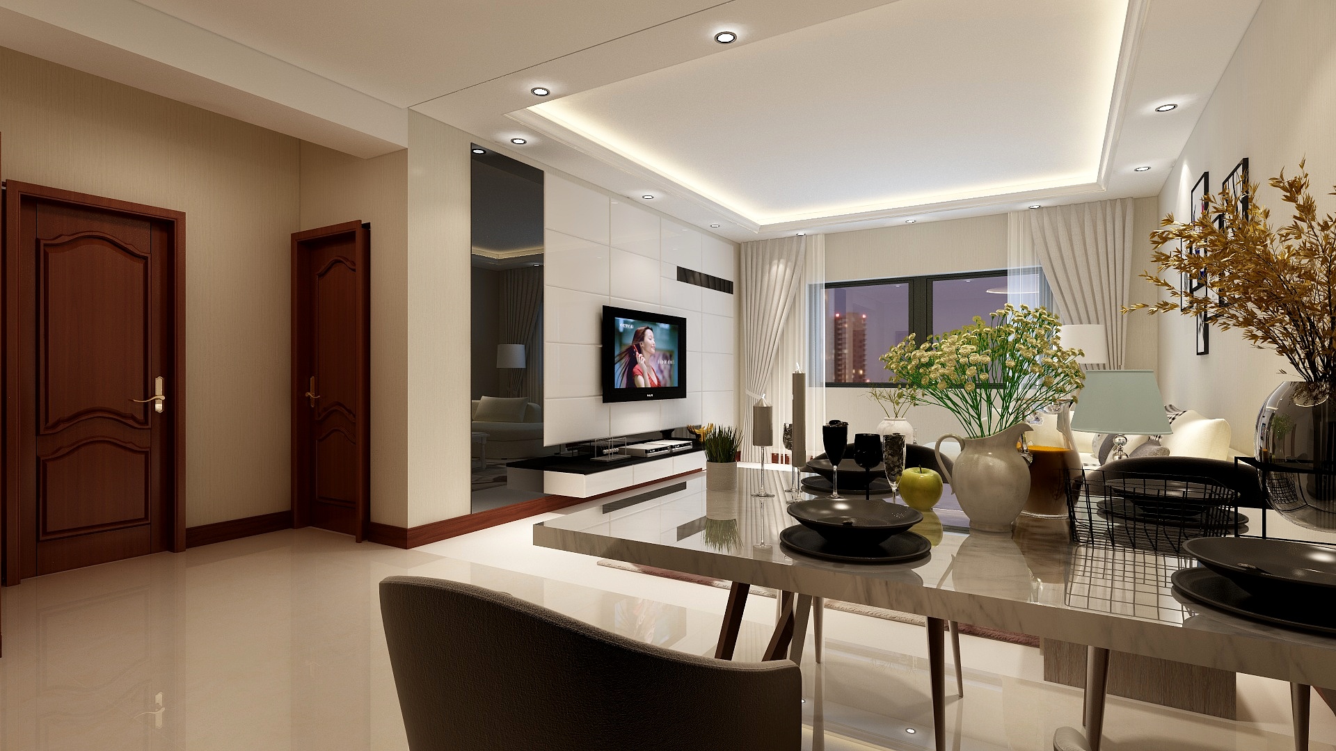 愉快独秀愉快15104578910-鲁商凤凰城86.94㎡A-2户型2室2厅1卫1厨-装修设计方案