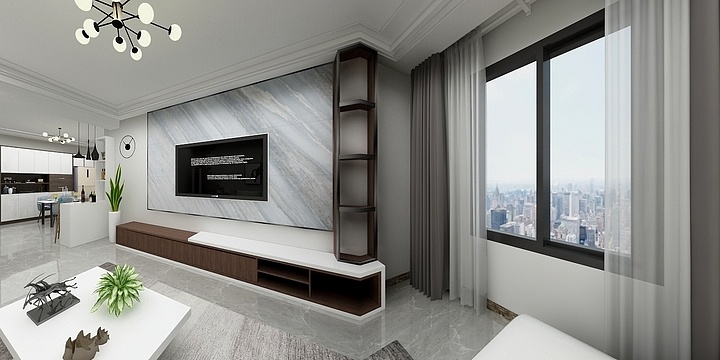 高峰整装子叶-蓝波盛景21-1-2501-装修设计方案