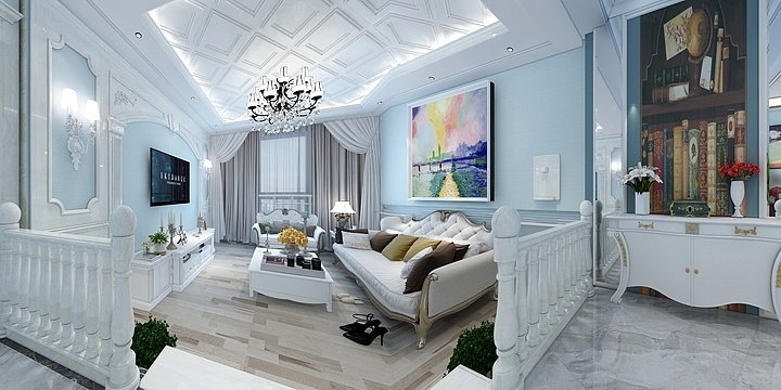 静心xuuq-复试楼4室2厅2卫1厨-装修设计方案