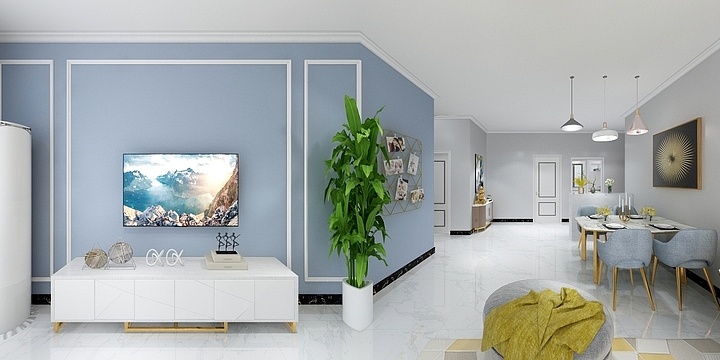 G蔡国庆-锦艺城49#97平-装修设计方案