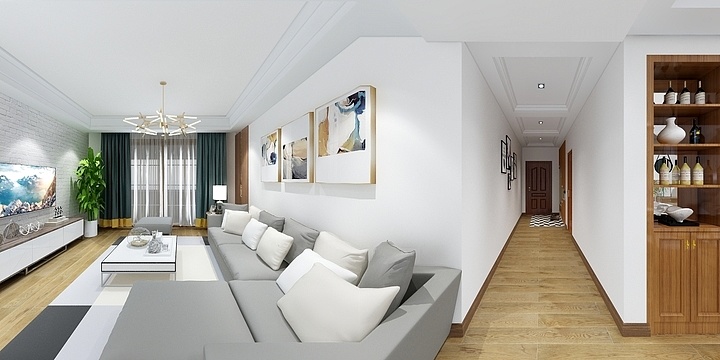 岚云简舍丶杨武-城市之光（北欧风格）-装修设计方案