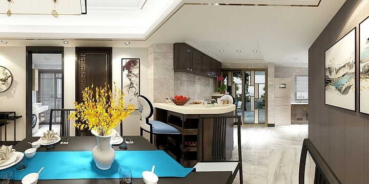 姚设计淼淼15971070969-山水天成125平米-装修设计方案