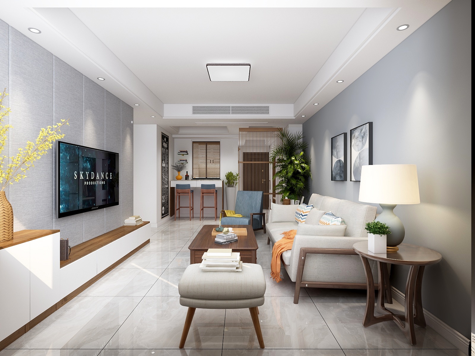 朱晨希-【现代跃层】装修效果图