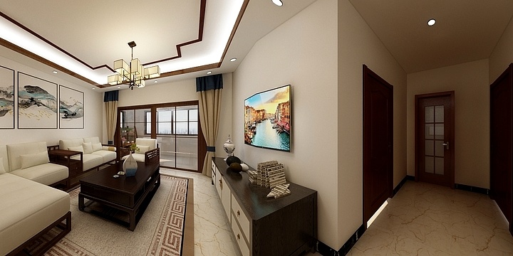 6设计工作室李-龙光玖珑湖131.29㎡17#03户型4室4厅2卫1厨-装修设计方案