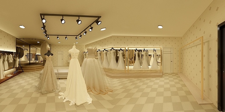 名德元惠小于-婚纱店-装修设计方案
