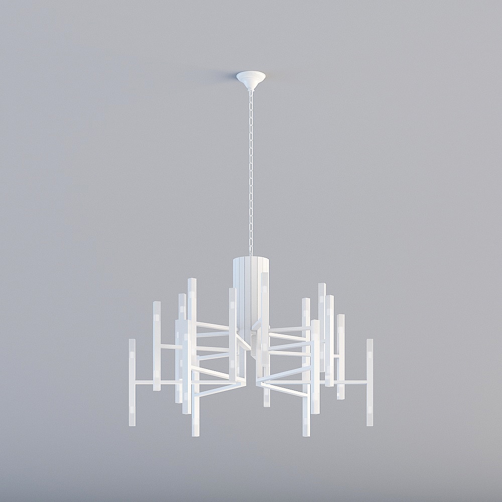 诗尼曼家居-烛光36头(白)-灯具3D模型
