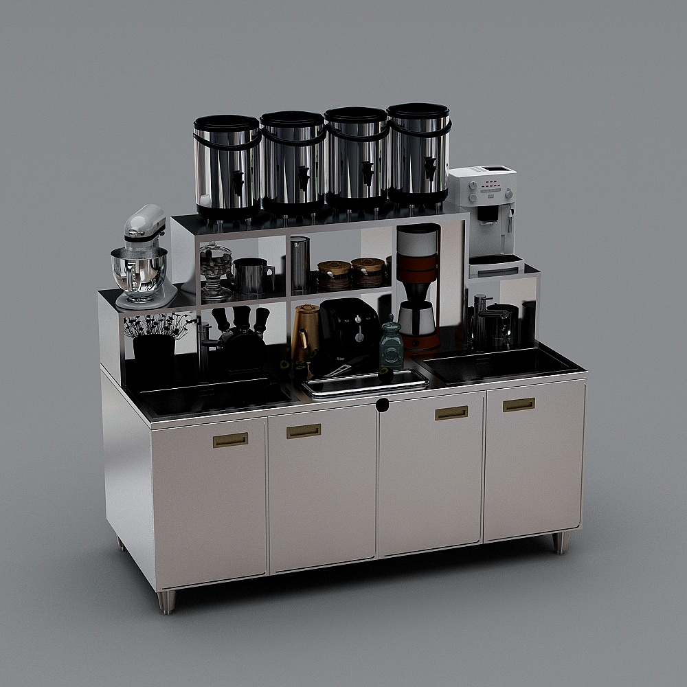 奶茶操作台