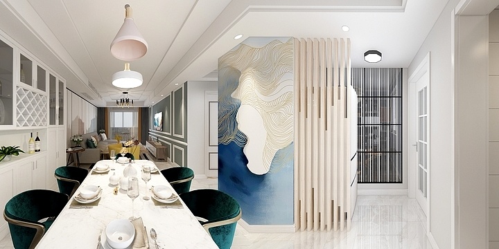 衍界室内设计工作室-太湖花园更改效果图-装修设计方案