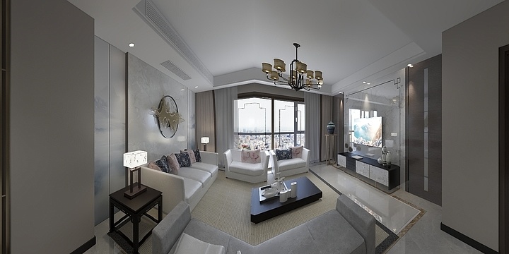 张尊波-尚品133平米新中式-装修设计方案