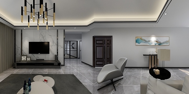 虞成豪-瑞意华庭-北欧-装修设计方案