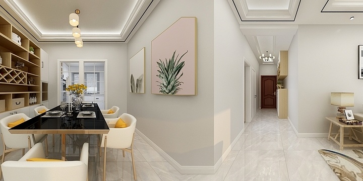 AD設计-博园国际117㎡-新现代-装修设计方案