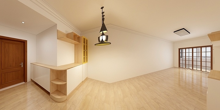 151****8622Zwhv-碧桂园龙城103.00㎡YJ110-B户型3室3厅1卫1厨-副本-装修设计方案