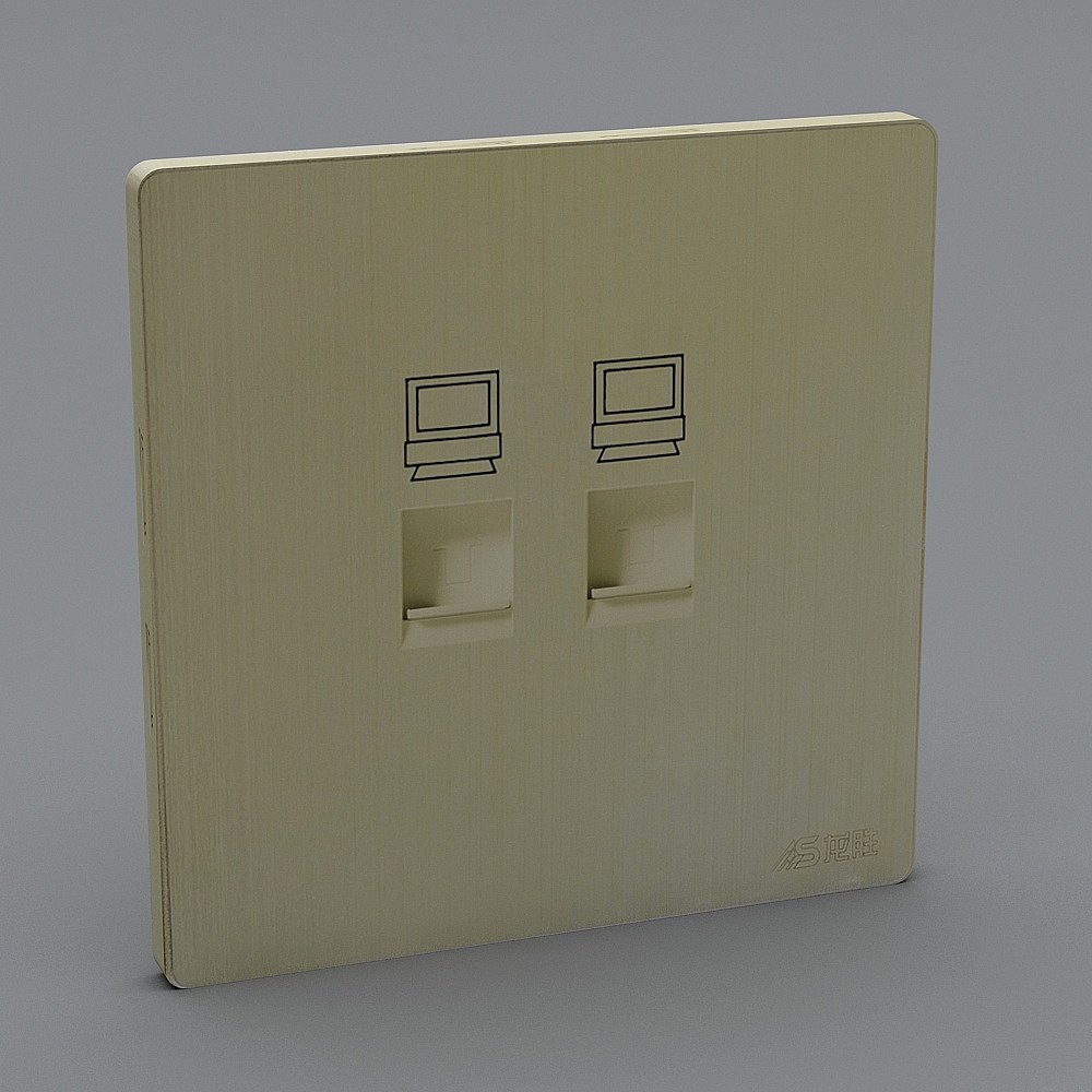 龙胜-E664330-插座3D模型