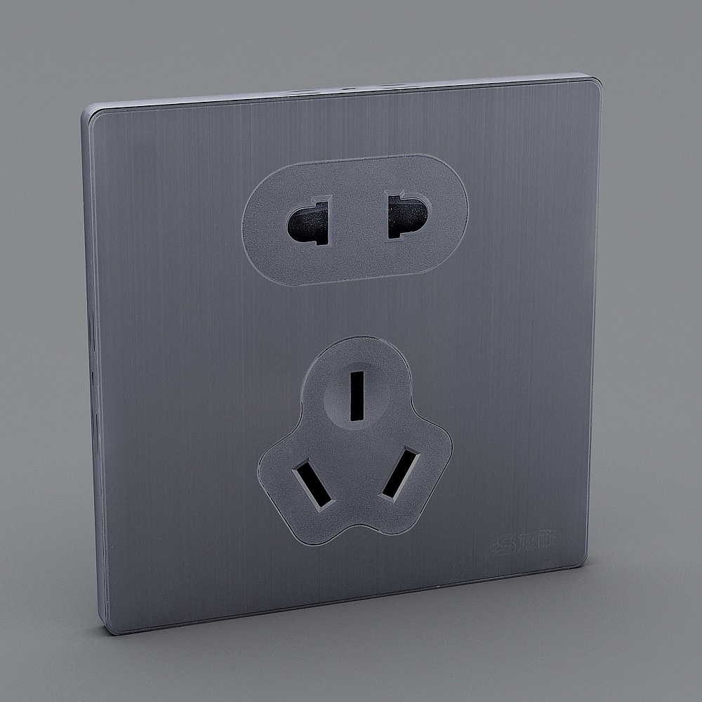 龙胜-E662252-插座3D模型