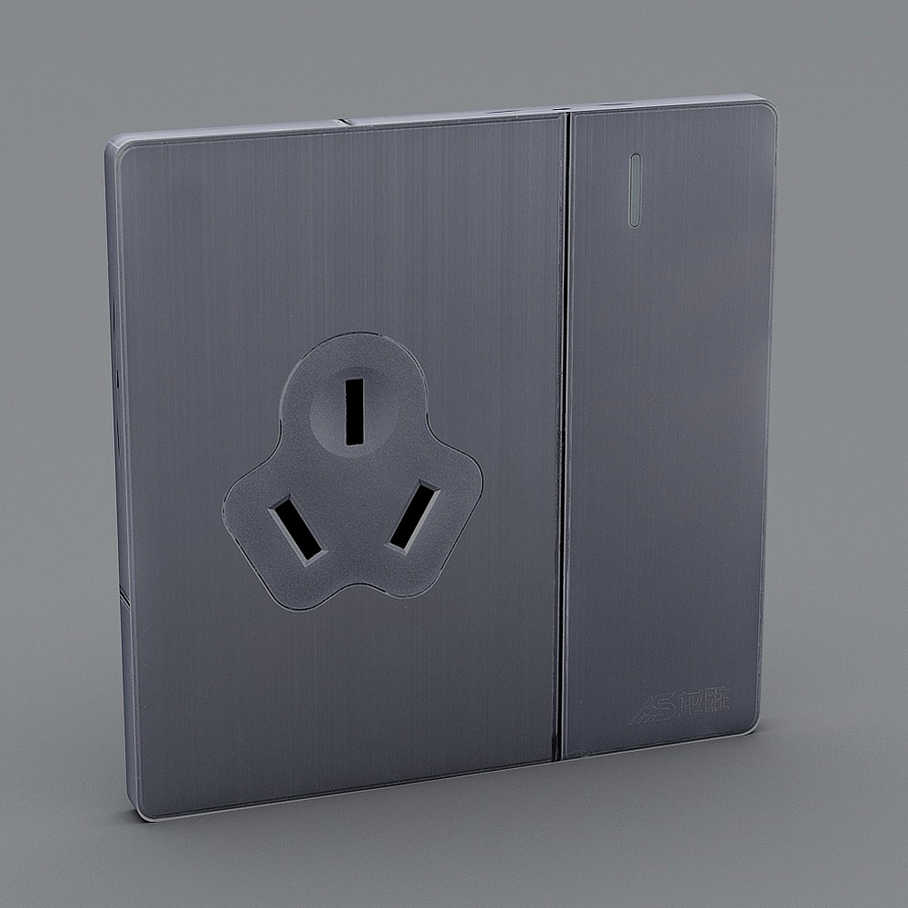 龙胜-E663131-插座3D模型