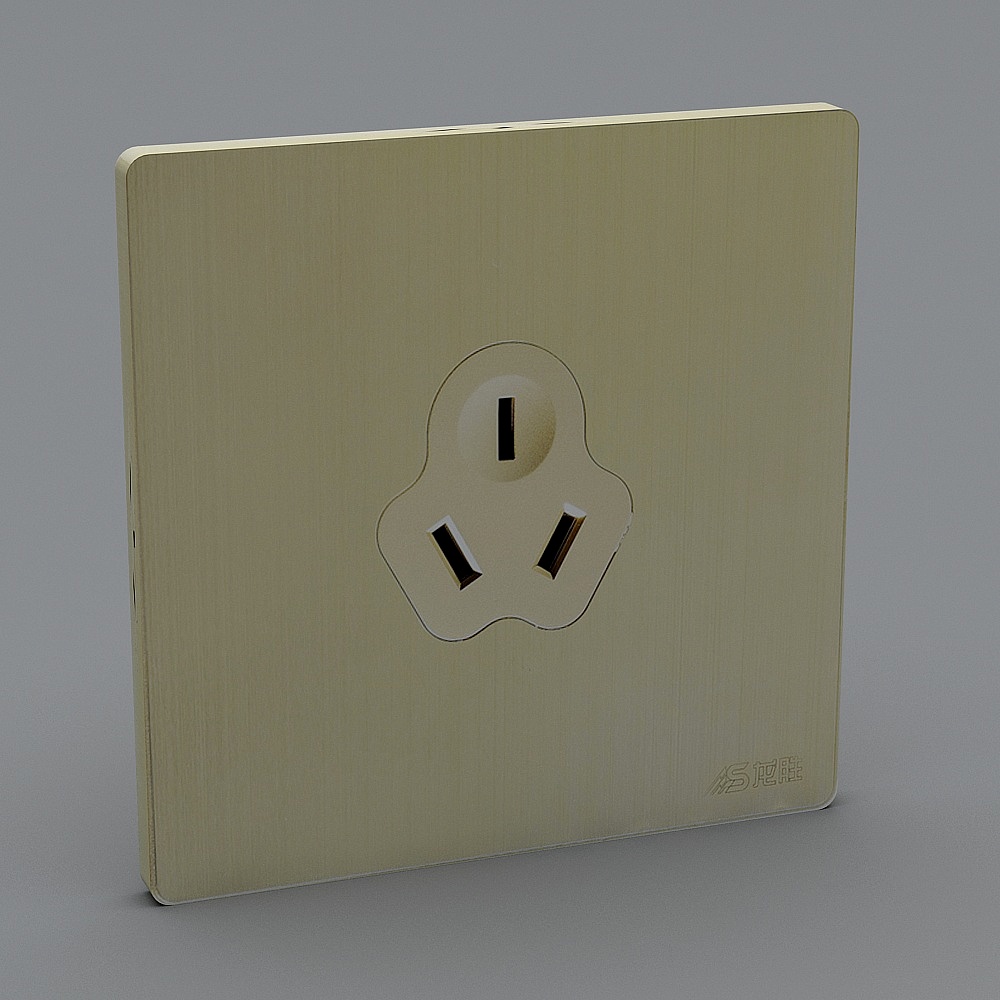龙胜-E662131-插座3D模型
