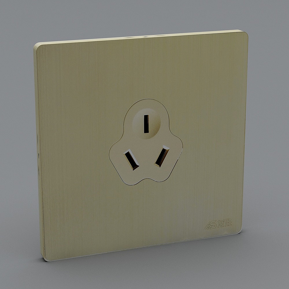 龙胜-E662231-插座3D模型