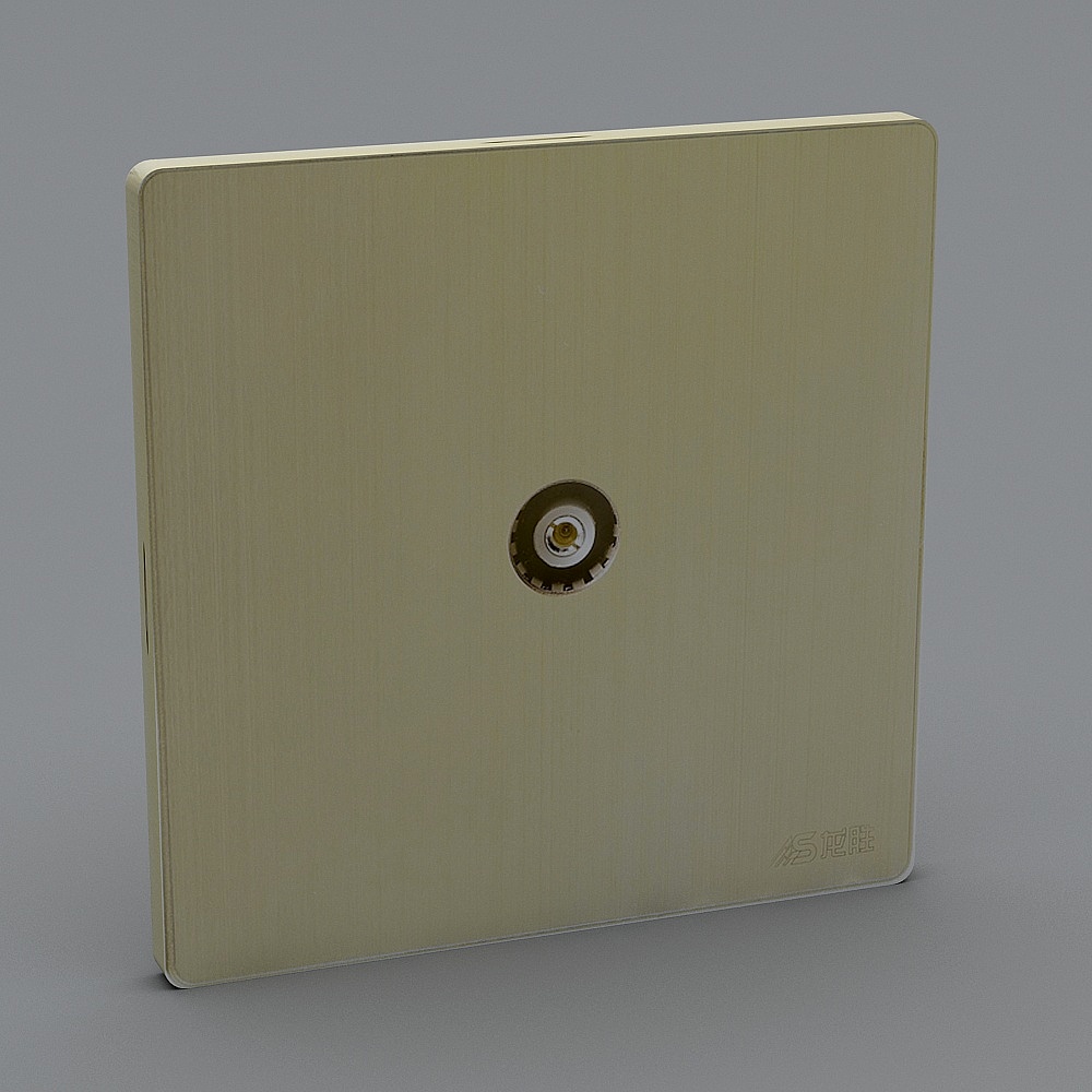 龙胜-E664100-插座3D模型