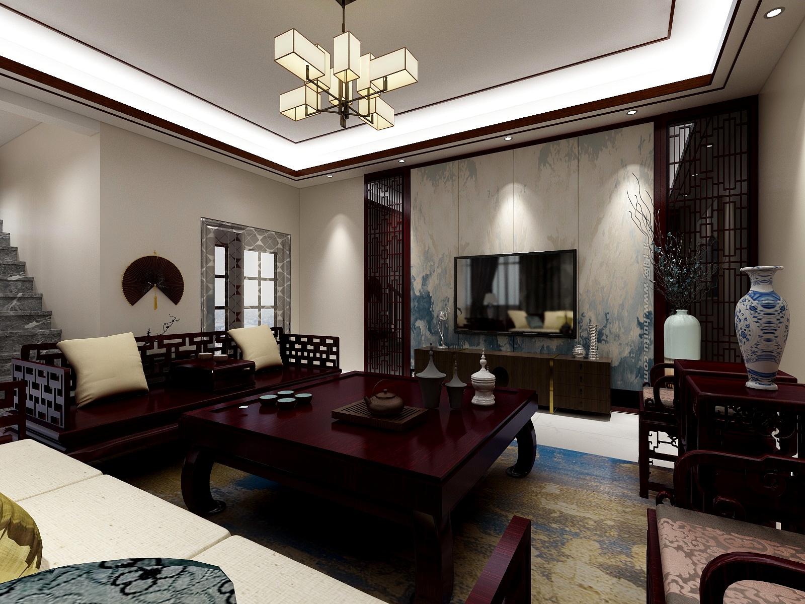 设计师陈昌建-杏花自建房 客厅-装修设计方案